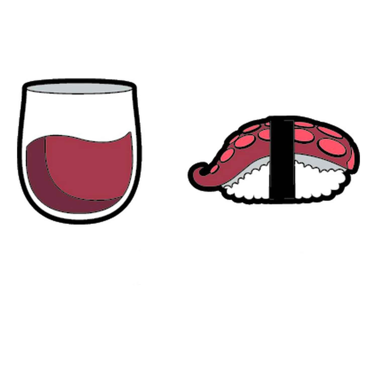 GAMMA String Things Wein, Tintenfisch Sushi Dämpfer Im Doppelpack - Rot, Weiß 3 GAMMA String Things Wein, Tintenfisch Sushi Dämpfer Im Doppelpack - Rot, Weiß