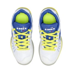 Diadora Challenge 3 Carpet Teppichschuh Kinder - Weiß, Blau -Sportarten Tennis 00197000 0 4