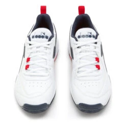 Diadora S. Challenge 5 SL Sandplatzschuh Herren - Weiß, Dunkelblau -Sportarten Tennis 00306000 0 4