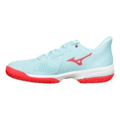 Mizuno Wave Exceed Tour 5 Sandplatzschuh Damen - Türkis, Koralle -Sportarten Tennis 00764000 0 3
