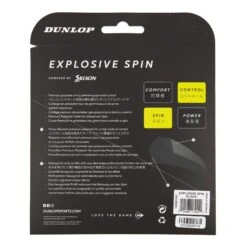 Dunlop Explosive Spin Saitenset 12m - Schwarz