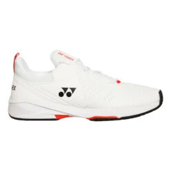 YONEX Power Cushion Sonicage 3 Allcourtschuh Herren - Weiß, Rot -Sportarten Tennis 01408000 0 1