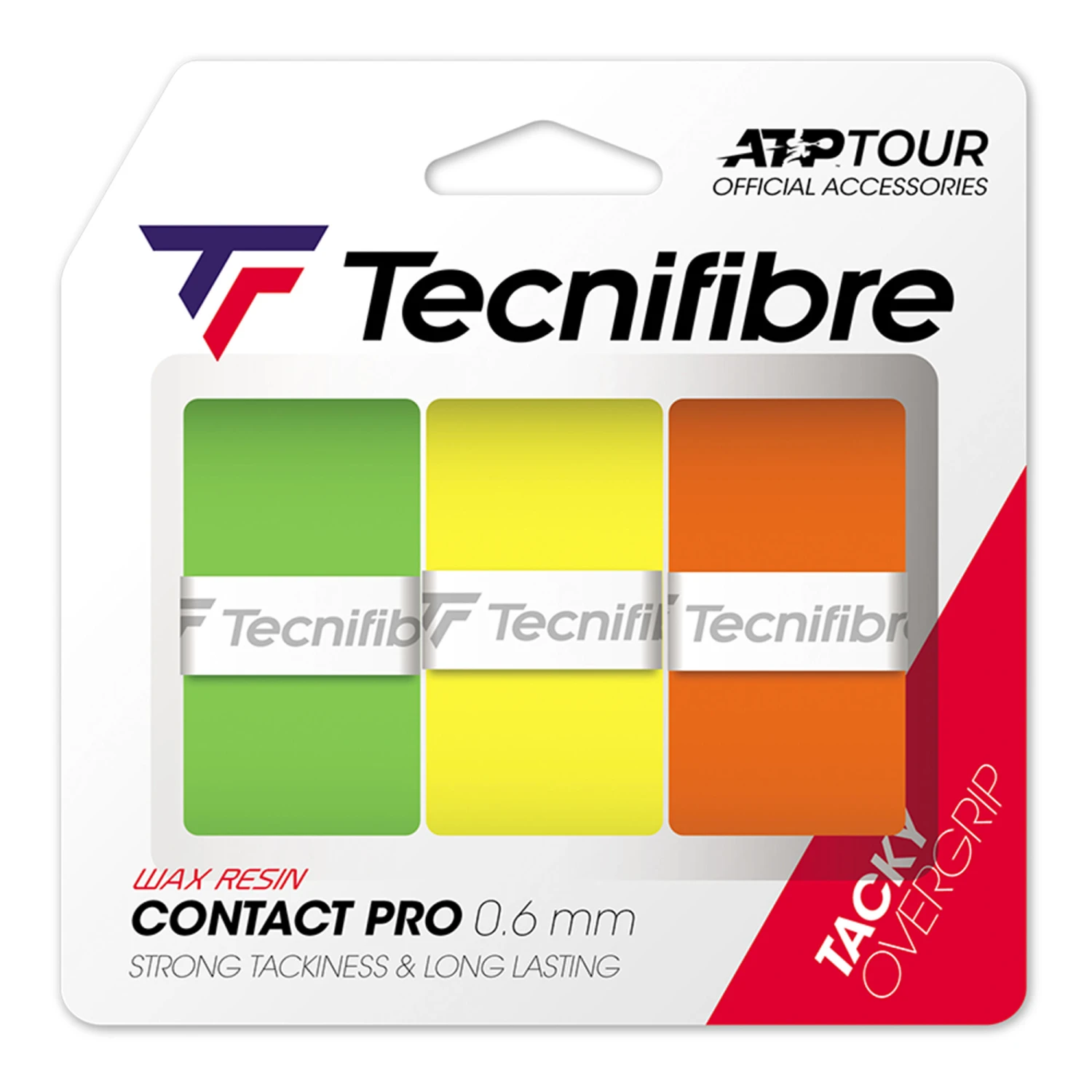 TECNIFIBRE Contact Pro Farbmix 3er Pack - Mehrfarbig 3 TECNIFIBRE Contact Pro Farbmix 3er Pack - Mehrfarbig