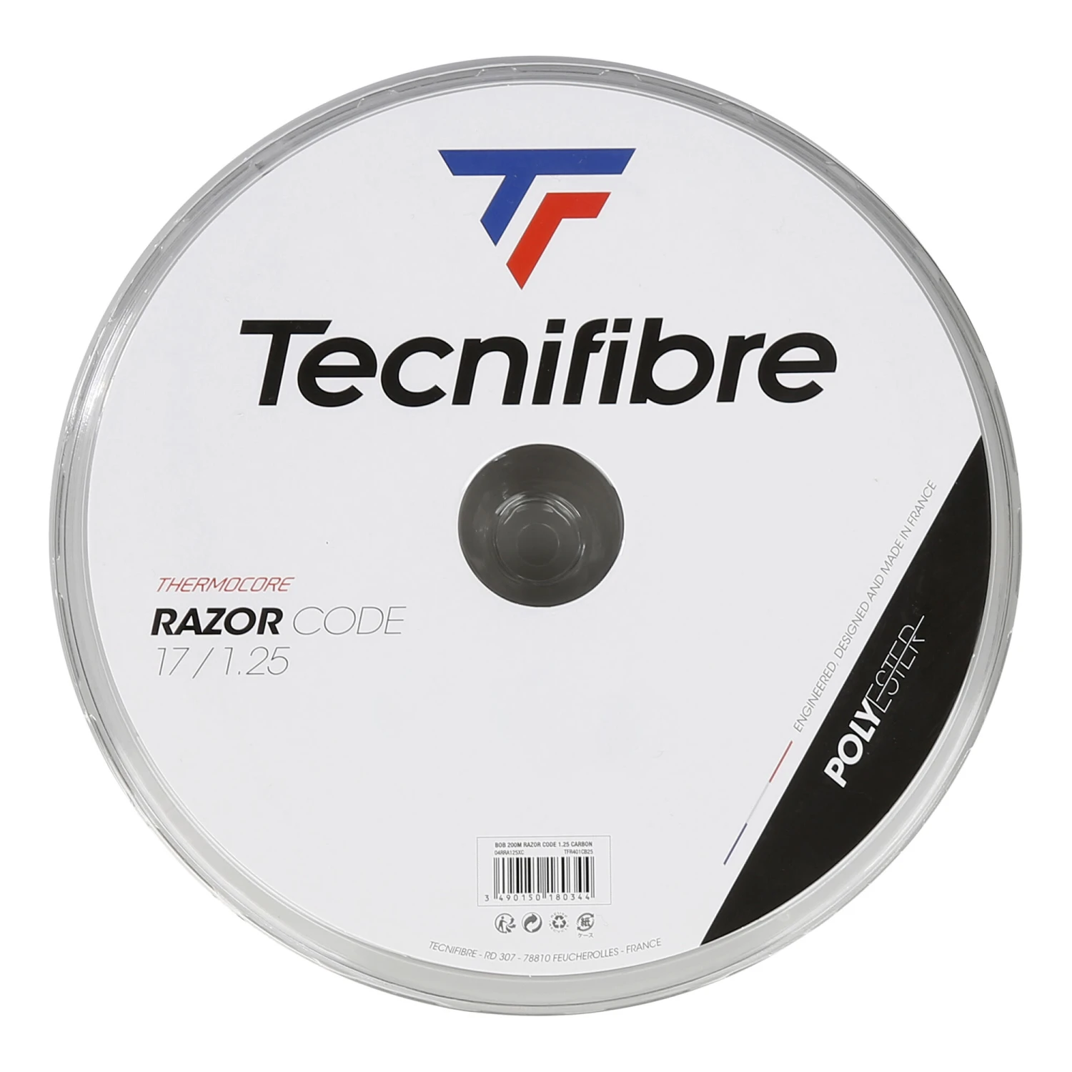 TECNIFIBRE Razor Code 200m Saitenrolle - Grau 3 TECNIFIBRE Razor Code 200m Saitenrolle - Grau