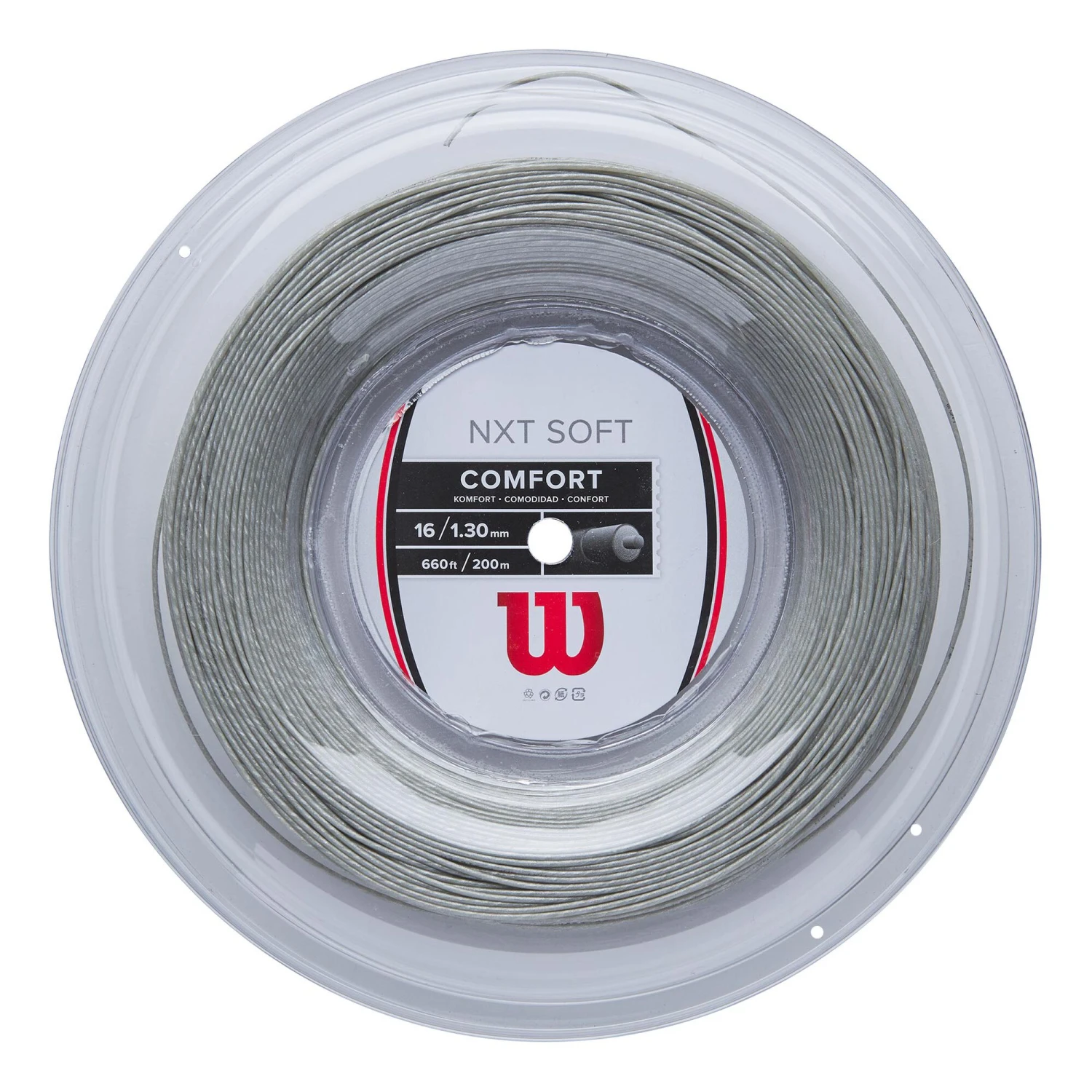 Wilson NXT Soft Reel Saitenrolle 200m - Silber 3 Wilson NXT Soft Reel Saitenrolle 200m - Silber
