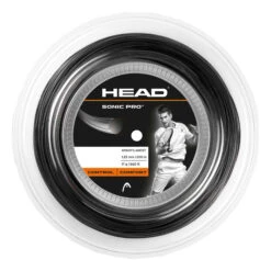Head Sonic Pro Saitenrolle 200m - Schwarz