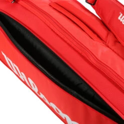Wilson Super Tour Schlägertasche 6er - Rot, Weiß