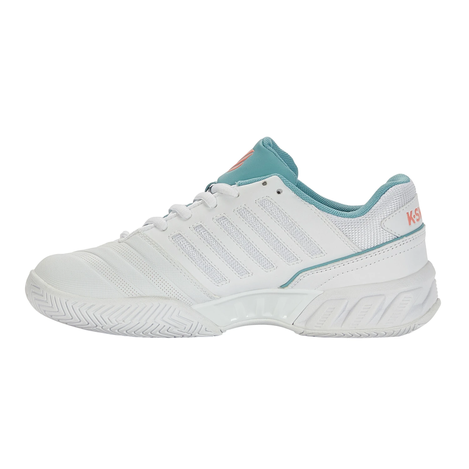 K-Swiss Big-Shot Light 4 Allcourtschuh Damen - Weiß, Mint 2 K-Swiss Big-Shot Light 4 Allcourtschuh Damen - Weiß, Mint