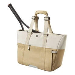 Wilson Women's Tote Sporttasche - Weiß, Khaki 16 Wilson Women's Tote Sporttasche - Weiß, Khaki -Sportarten Tennis 0238500000 11