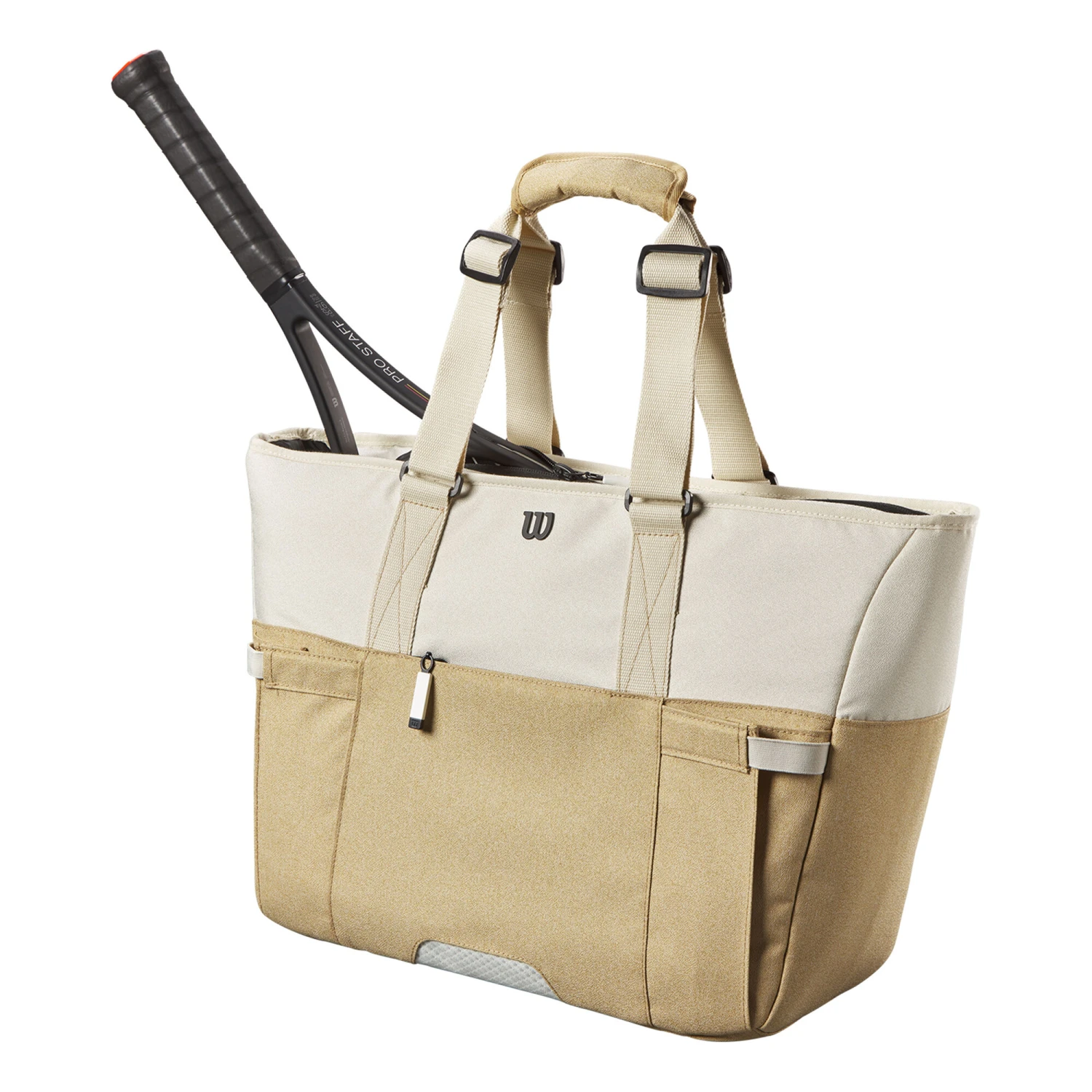 Wilson Women's Tote Sporttasche - Weiß, Khaki 8 Wilson Women's Tote Sporttasche - Weiß, Khaki – Bild 6