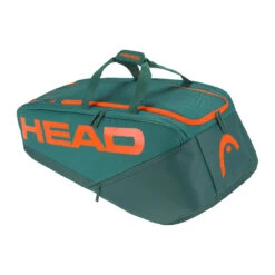 Head Pro Racquet Bag XL Schlägertasche - Grßn, Orange