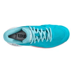 Wilson Rush Pro ACE Sandplatzschuh Damen - Türkis, Weiß -Sportarten Tennis 02549000 0 4
