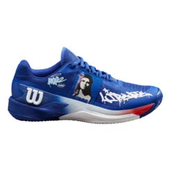 Wilson Rush Pro 4.0 Hope Paris Sandplatzschuh Damen - Blau, Weiß -Sportarten Tennis 02620000 0 1