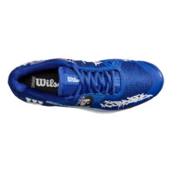 Wilson Rush Pro 4.0 Hope Paris Sandplatzschuh Damen - Blau, Weiß -Sportarten Tennis 02620000 0 4