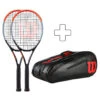 Wilson 2x Clash 100 Plus Schlägertasche -Sportarten Tennis 03870000 000