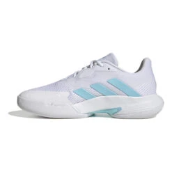 ADIDAS CourtJam Control Teppichschuh Damen - Weiß, Türkis -Sportarten Tennis 05588000 0 3