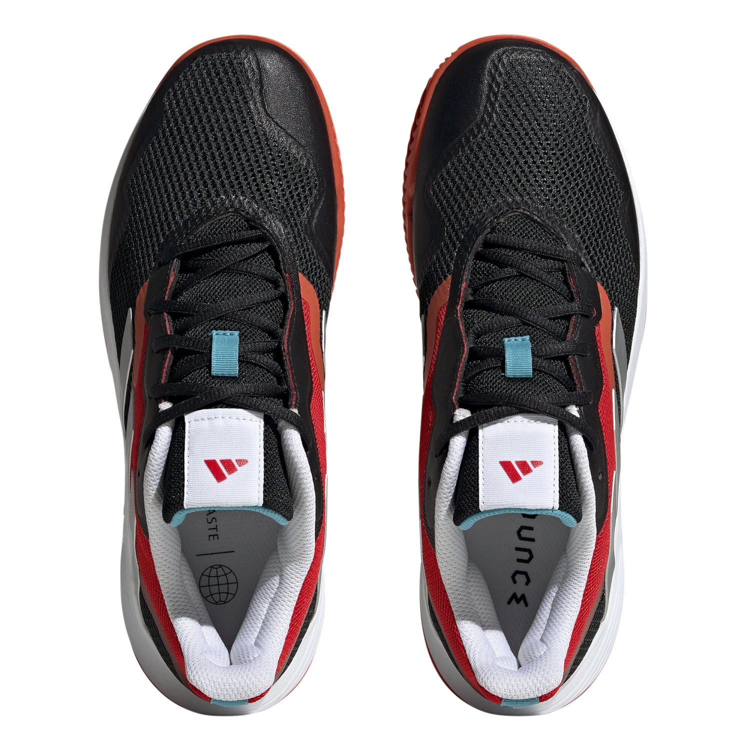 ADIDAS CourtJam Control Sandplatzschuh Herren - Schwarz, Rot 7 ADIDAS CourtJam Control Sandplatzschuh Herren - Schwarz, Rot – Bild 5