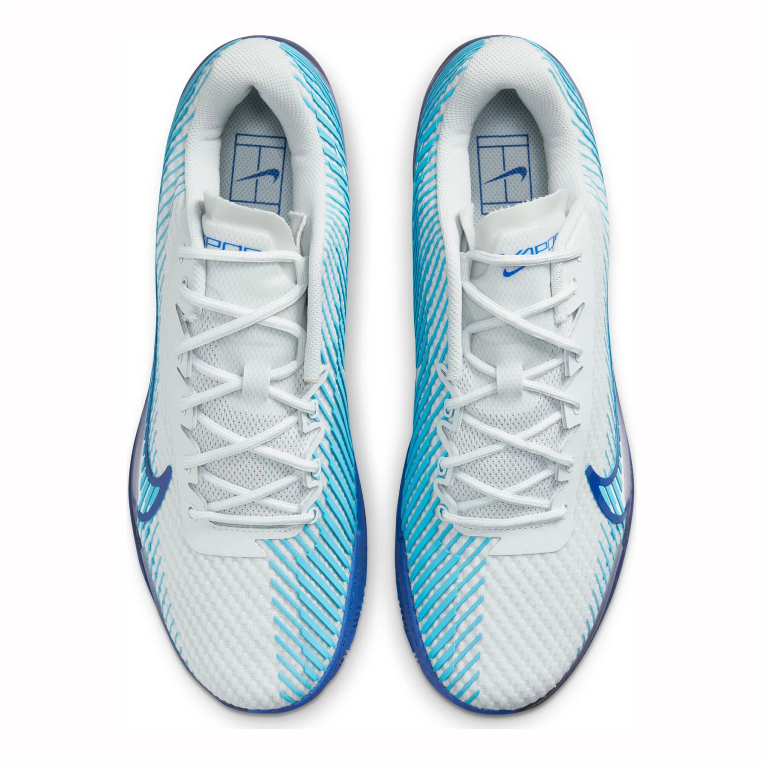 Nike Air Zoom Vapor 11 Sandplatzschuh Herren - Weiß, Türkis 4 Nike Air Zoom Vapor 11 Sandplatzschuh Herren - Weiß, Türkis – Bild 2